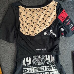 Marine serré T-shirt with logo